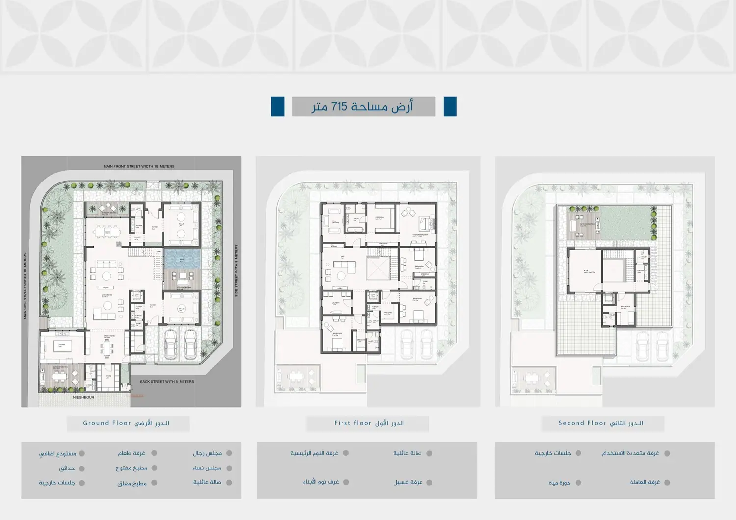 أرض 715 م²