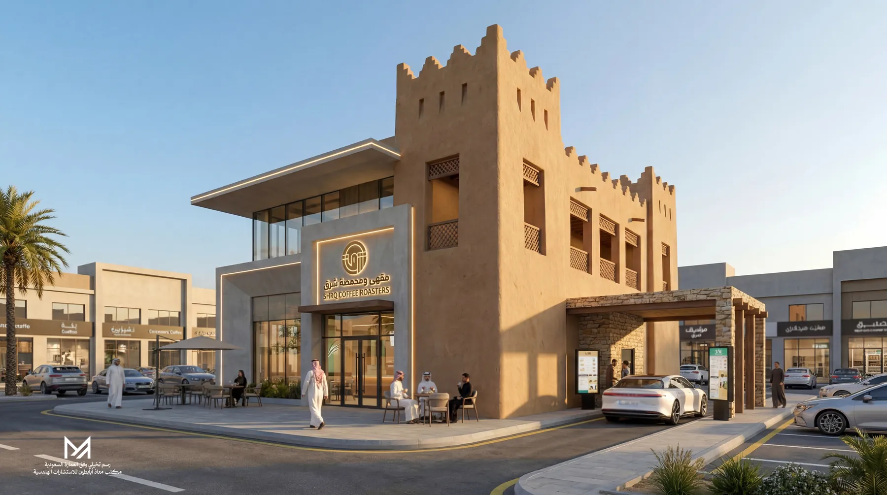المطاعم والمقاهي وفق العمارة السعودية